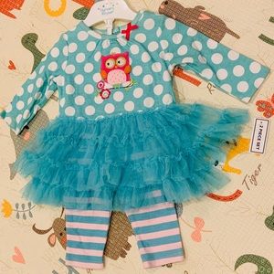 Brand New Owl Nursery Rhyme 2-piece Set